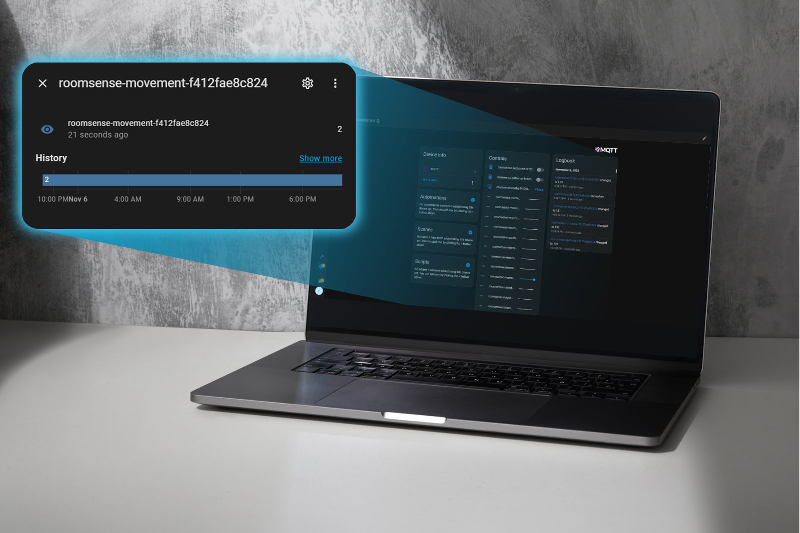 RoomSense IQ Home Assistant MQTT integration